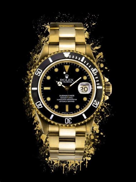 Rolex horloge schilderij 